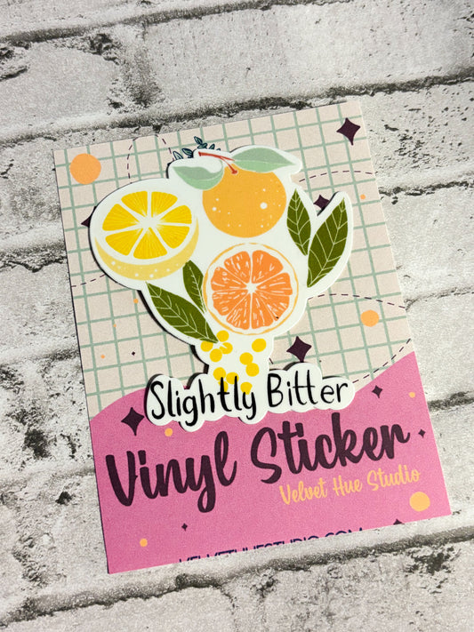 Slightly Bitter vinyl sticker