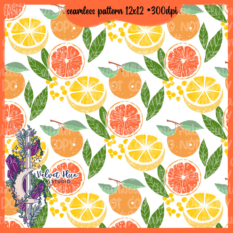 Citrus Fruit seamless