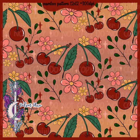 Cherries Fruit seamless