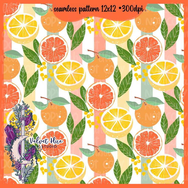 Citrus Fruit seamless