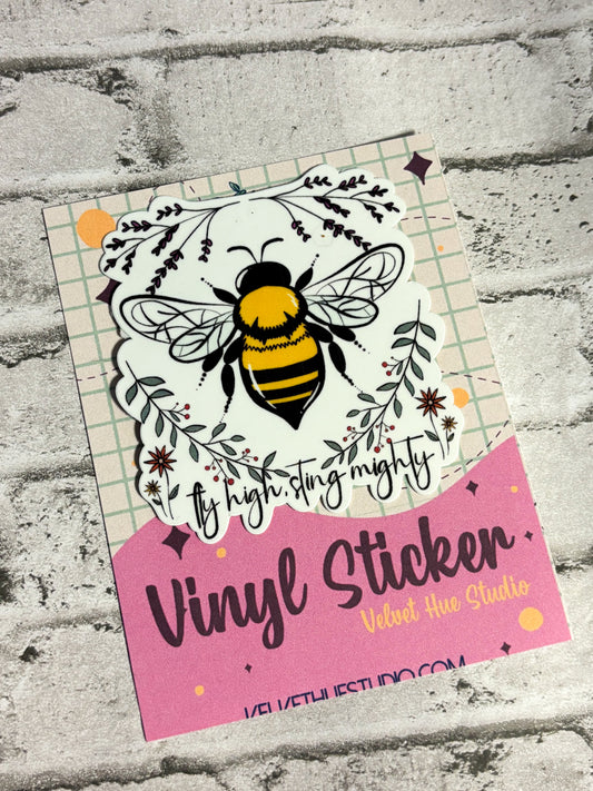 Fly High, Sting Mighty vinyl sticker