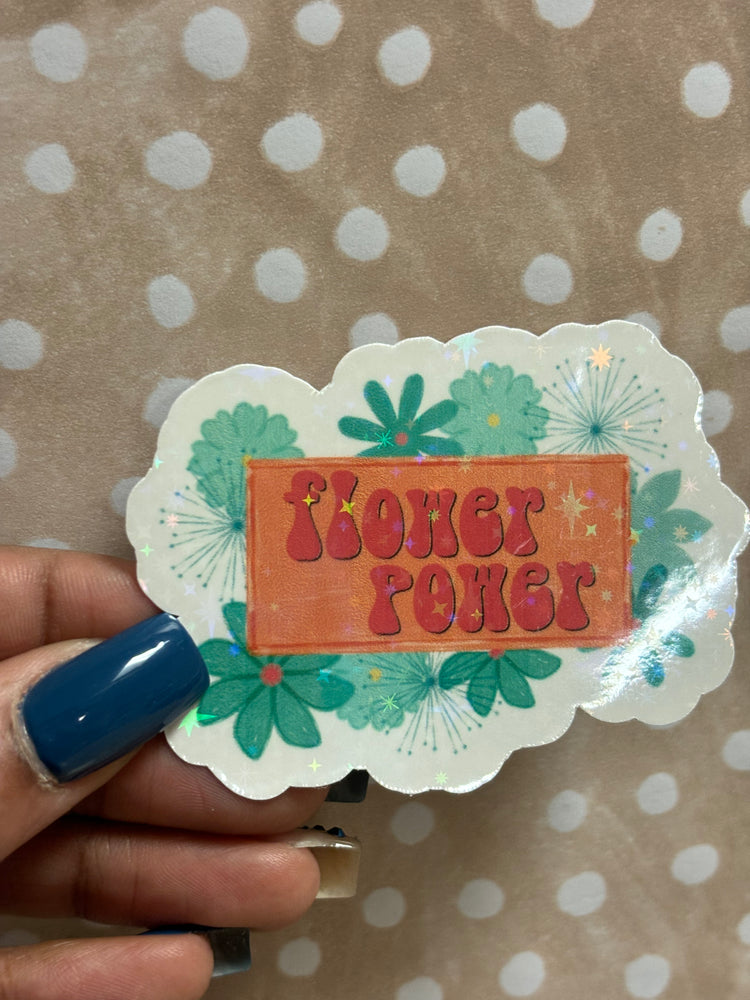 Flower Power Vinyl Sticker