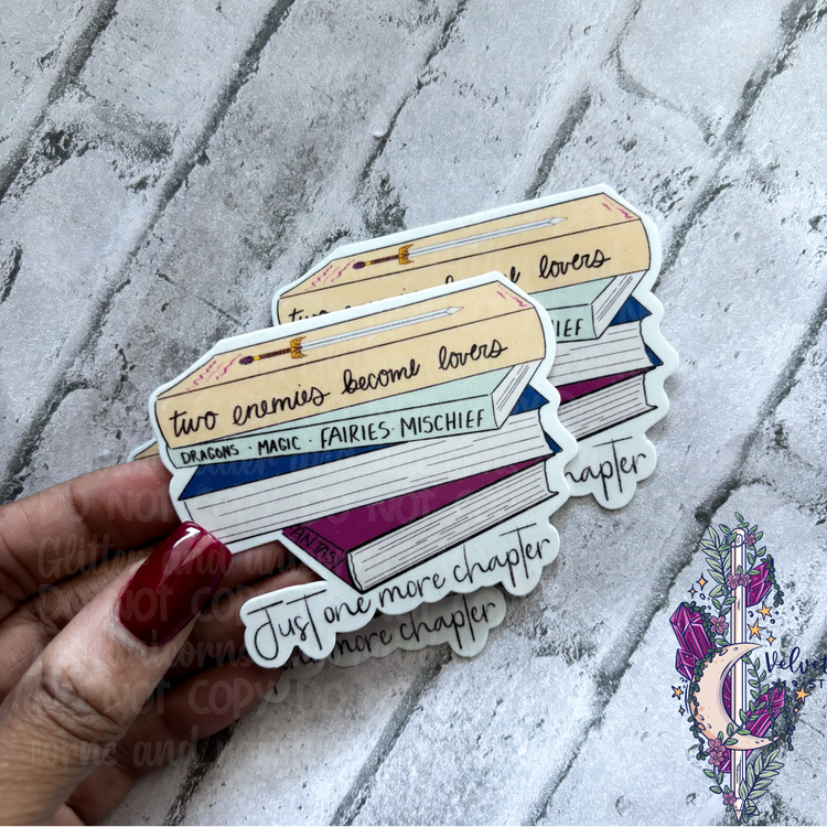 Just one more chapter books Vinyl Sticker