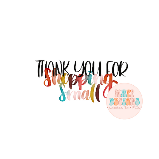 Thank You For Shopping Small Watercolor Copy of Yay It's Here Sticker Sheet