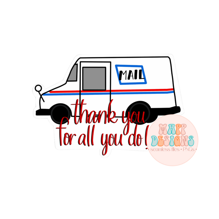 Thank You for all you do postal Sticker Sheet