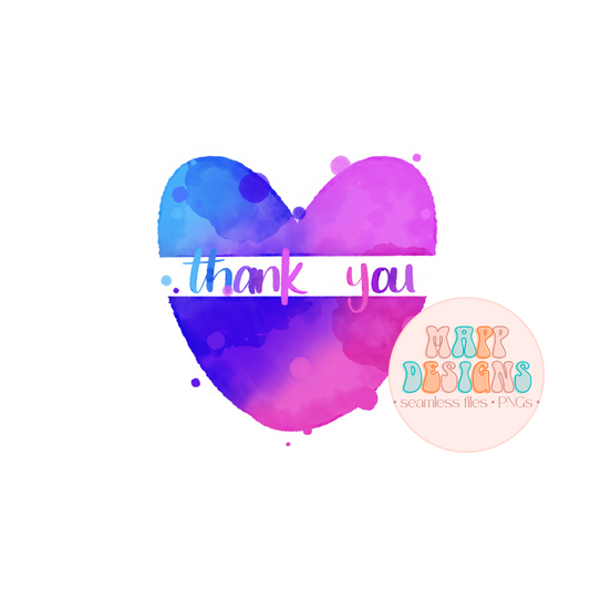 Jeweled Heart Thank You Sticker Sheet