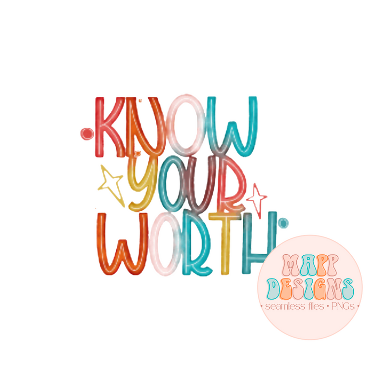 Know Your Worth Sticker Sheet