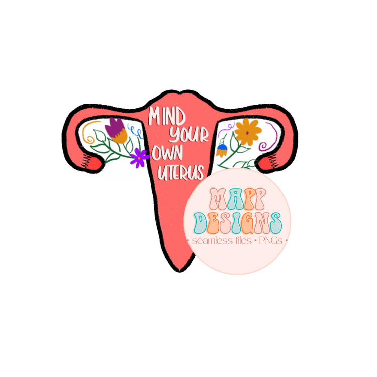 Mind Your Uterus Vinyl Sticker