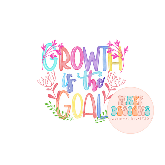 Growth Is The Goal Vinyl Sticker