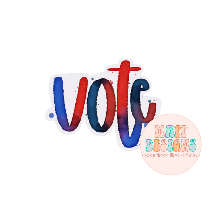 Vote Red White Blue Vinyl Sticker