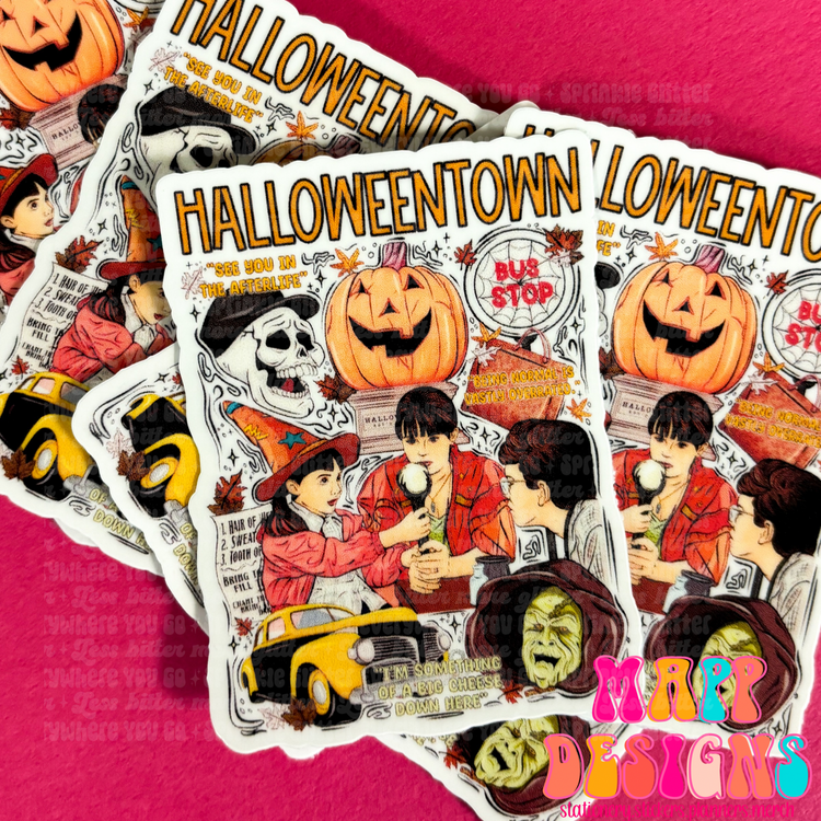 Halloweentown vinyl sticker