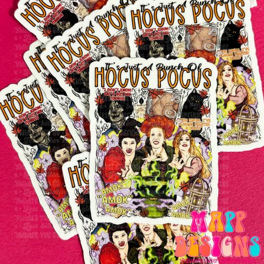 Hocus Pocus vinyl sticker